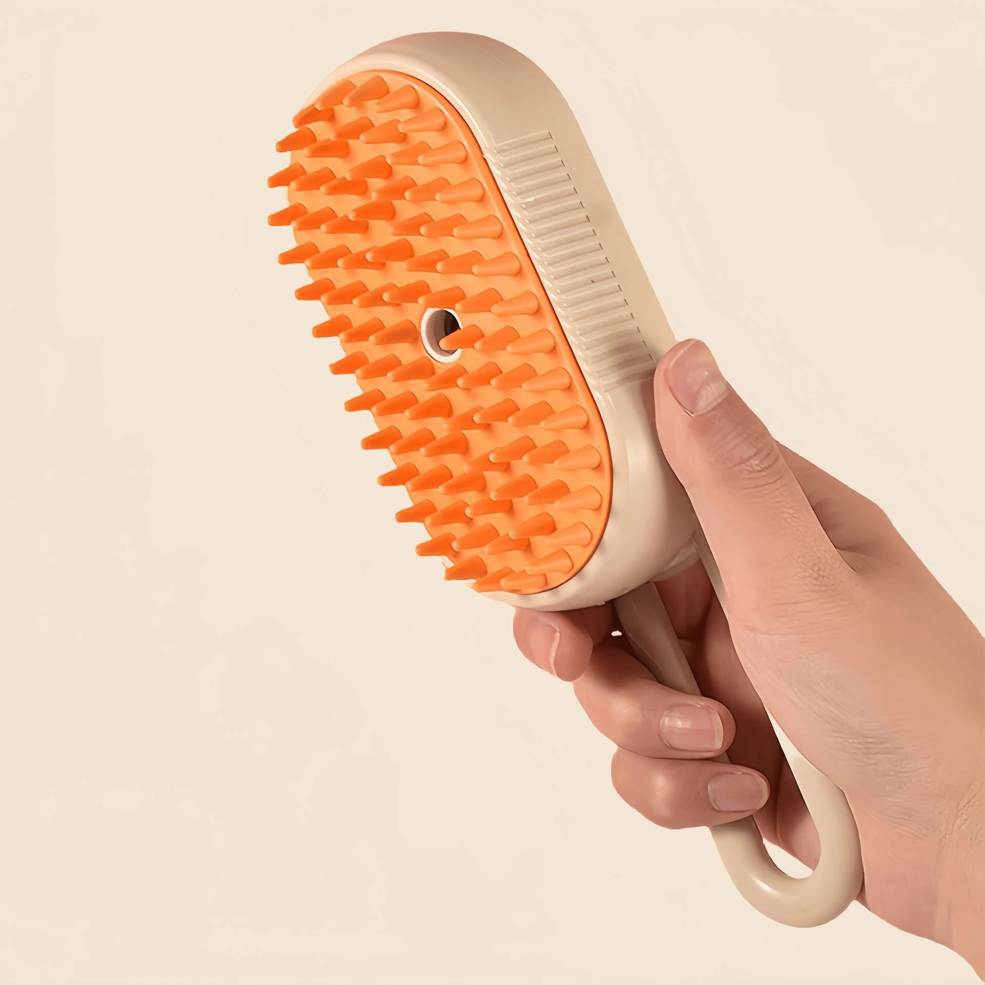 (image for) 3-in-1 Electric Pet Deshedding Brush Water Dog Spray Comb Massage USB Charging Soft Silicone Teeth Pet Grooming Tool