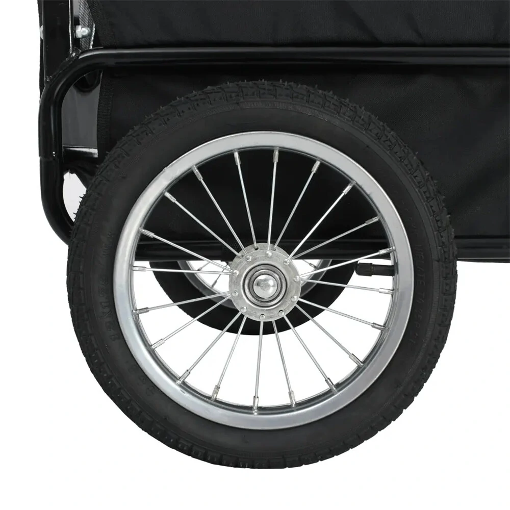 (image for) [EU] Pet Bike Trailer 91763 Dog Carrier for Dogs and Pets with Durable Frame Breathable Protective Net Pet Cart with 360° Rotation Wheel Design