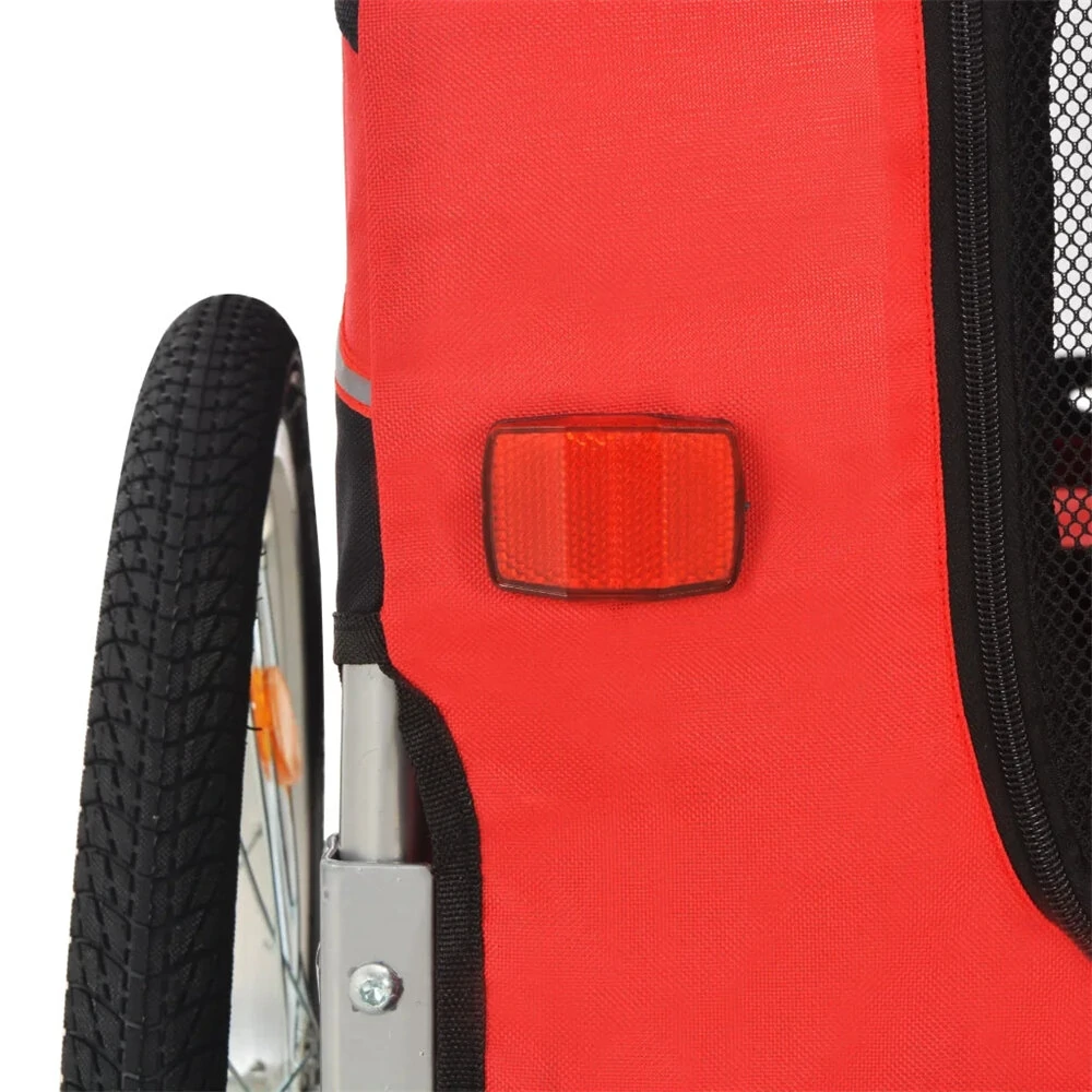(image for) [EU] Pet Bike Trailer 91765 Dog Carrier for Dogs and Pets with Durable Frame Breathable Protective Net Pet Cart, Easy Assembly, Strong Bearing