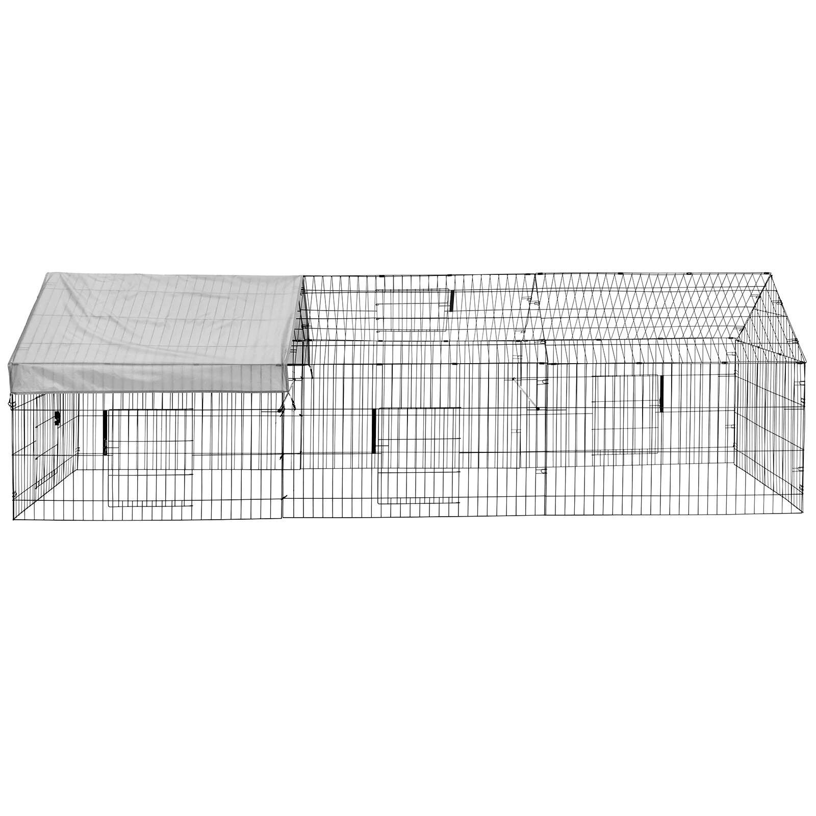 (image for) PawGiant 130'' Poultry Chicken Coop Hen House Hutch Backyard Run Nesting Box Outdoor Cage